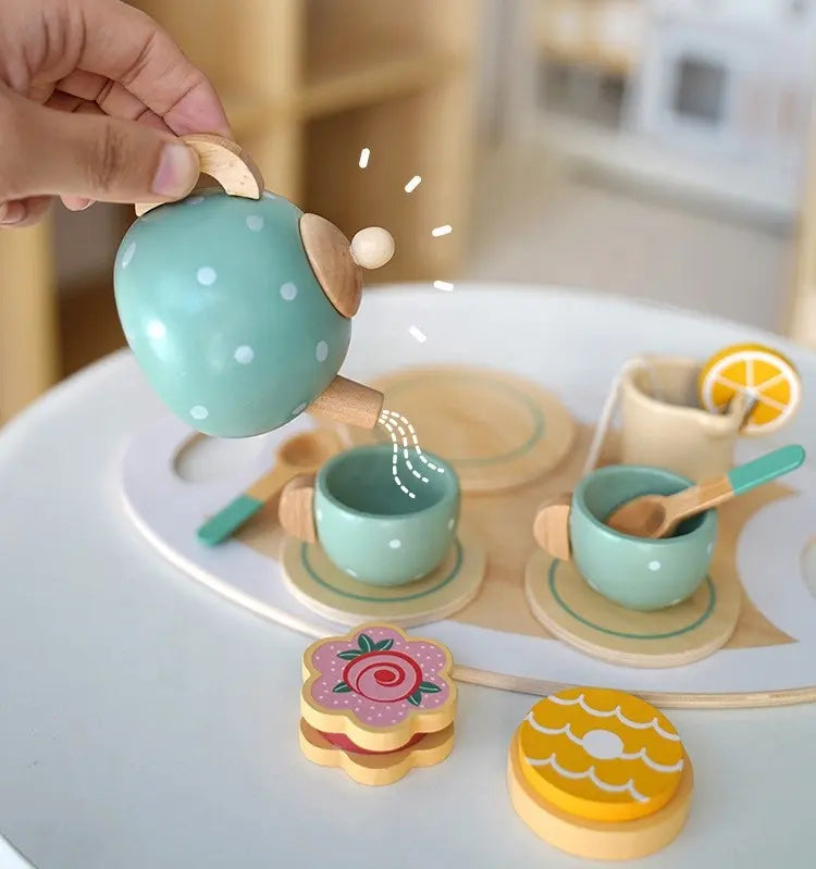 Wooden Tea Party Set