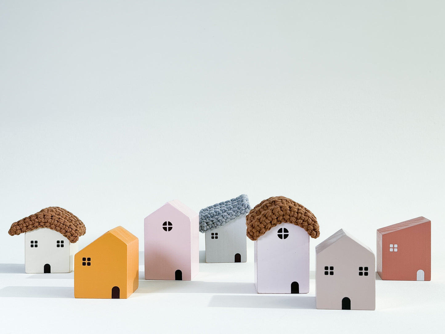 Wooden Forest Village House Set