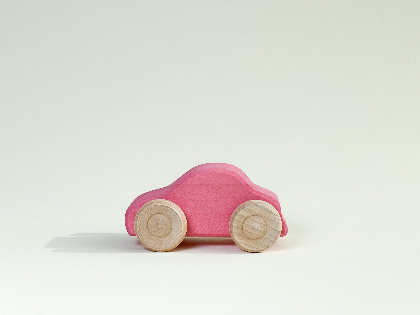Pink Wooden Car