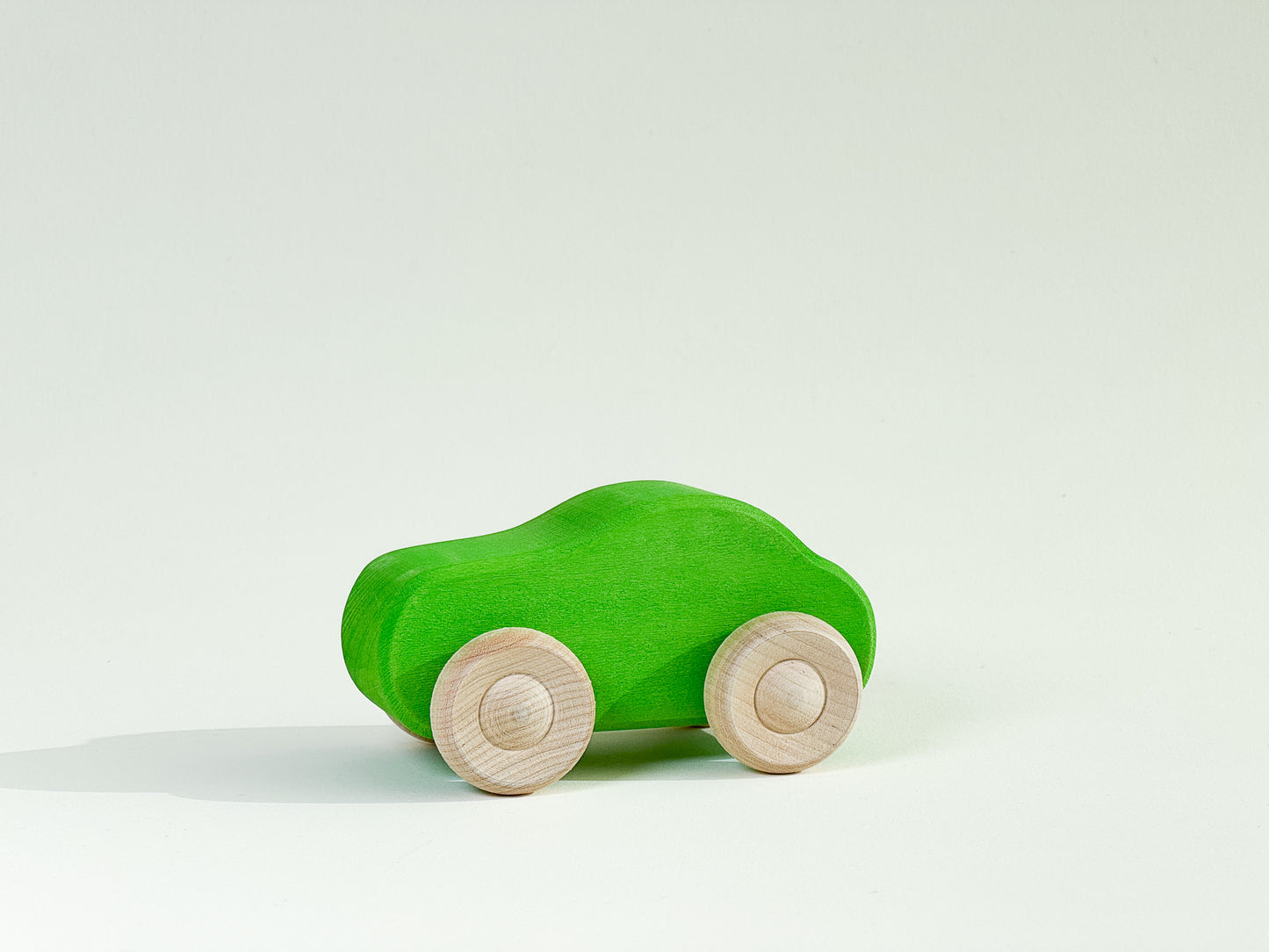 Green Wooden Car