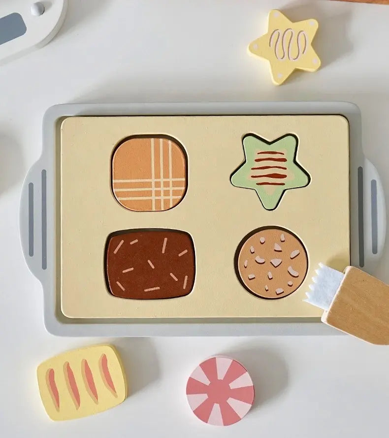 Wooden Cookie Baking Set