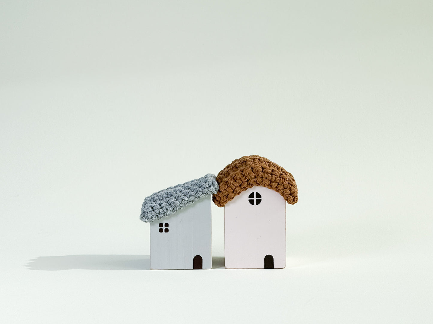 Wooden Forest Village Set - Blue and Orange
