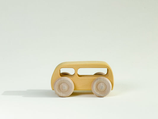 Yellow Wooden Van
